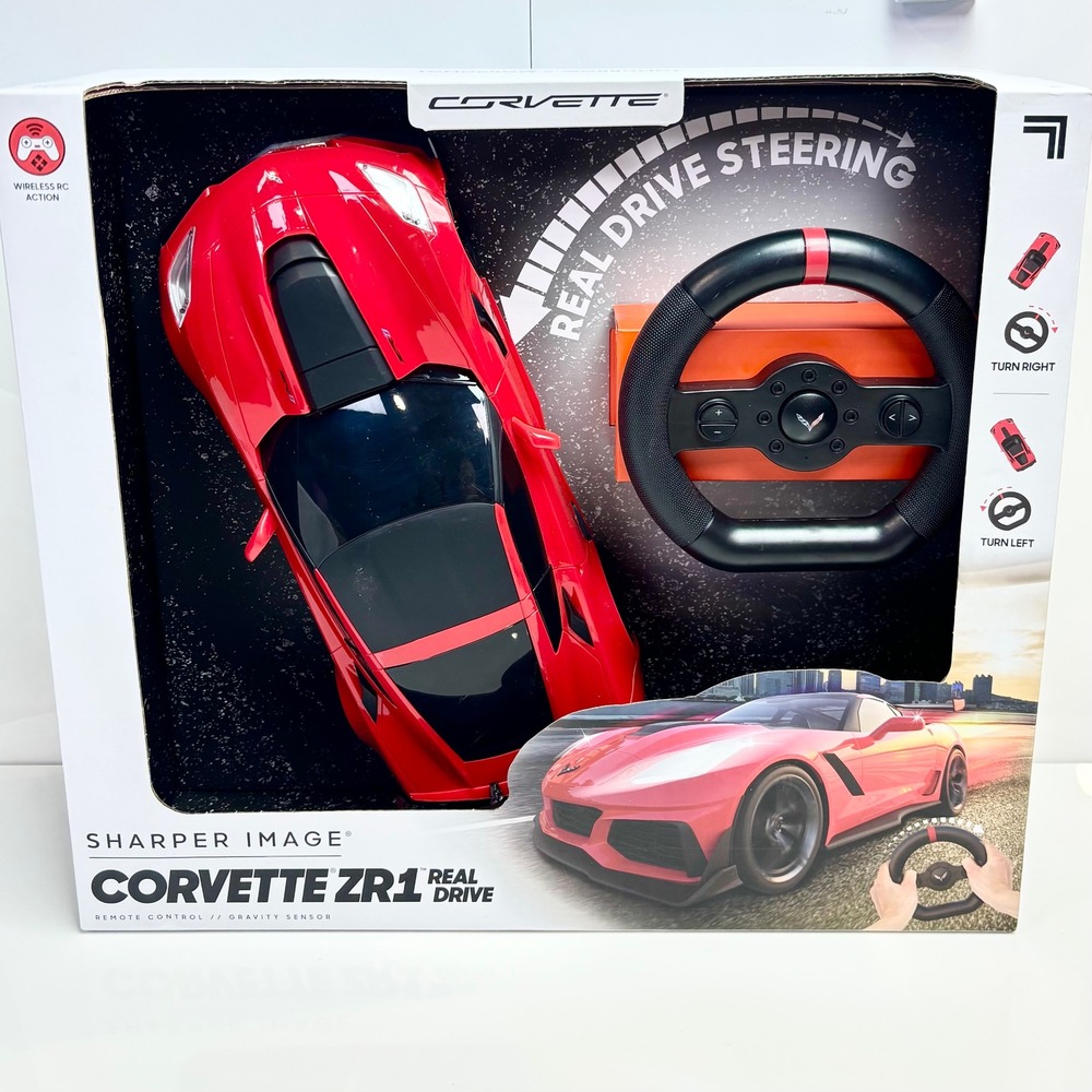 RC Car Corvette ZR1 Sharper Image Remote Control Toy Red Chevrolet New